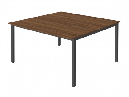 Офисная мебель Work WM-2 + WM-2 + WM-2-02 Сдвоенный стол на металлокаркасе
