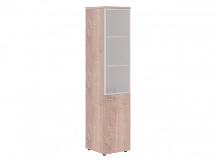 Мебель для офиса Xten Шкаф колонка комбинированая с топом (алюм. рама) XHC 42.7