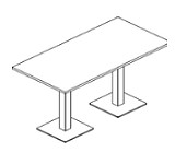 Мебель для руководителя FIRST Стол прямоугольный VR.SP-5-180.2