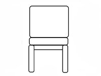 Кресло для зон ожидания Тулон мод.МС7 1-но местная секция (иск.кожа Винилис) серебр.металл.