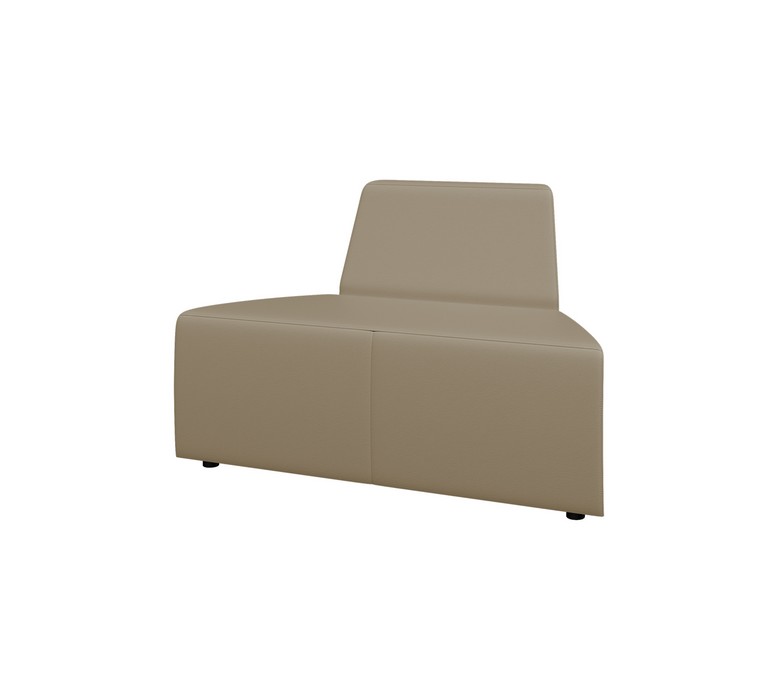 Модульный офисный диван ОРИГАМИ Модуль 1-мест. внешн. Or-2A (Ткань Velvet Lux)